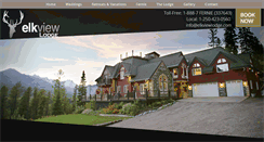 Desktop Screenshot of elkviewlodge.com